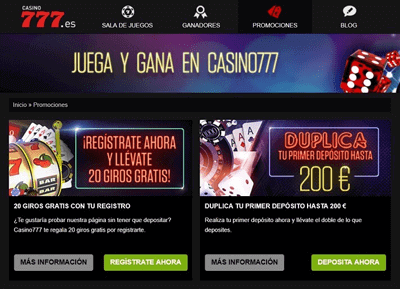 casino 777 promociones